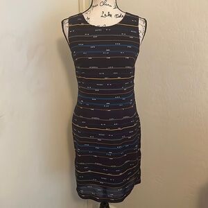 ModCloth Blue Alphabet Print Dress